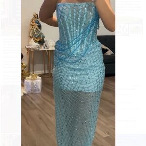 Blue MINNA corset dress